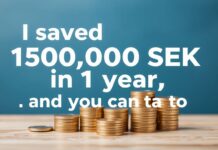 Så sparade jag 150 000 kr på 1 år – och du kan också! I saved 150,000 SEK in 1 year – and you can too!