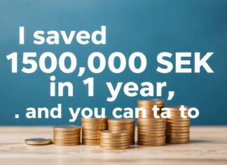 Så sparade jag 150 000 kr på 1 år – och du kan också! I saved 150,000 SEK in 1 year – and you can too!