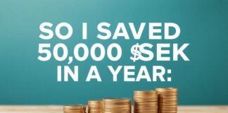 Så Sparade Jag 150 000 Kr På Ett År – Och Du Kan Även Du So I Saved 150,000 SEK In A Year – And You Can Too