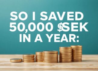 Så Sparade Jag 150 000 Kr På Ett År – Och Du Kan Även Du So I Saved 150,000 SEK In A Year – And You Can Too