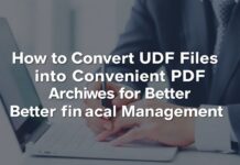 Så Omvandlar Du UDF-filer till Smidiga PDF-arkiv för Bättre Ekonomihantering How to Convert UDF Files into Convenient PDF Archives for Better Financial Management