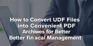 Så Omvandlar Du UDF-filer till Smidiga PDF-arkiv för Bättre Ekonomihantering How to Convert UDF Files into Convenient PDF Archives for Better Financial Management