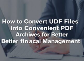 Så Omvandlar Du UDF-filer till Smidiga PDF-arkiv för Bättre Ekonomihantering How to Convert UDF Files into Convenient PDF Archives for Better Financial Management