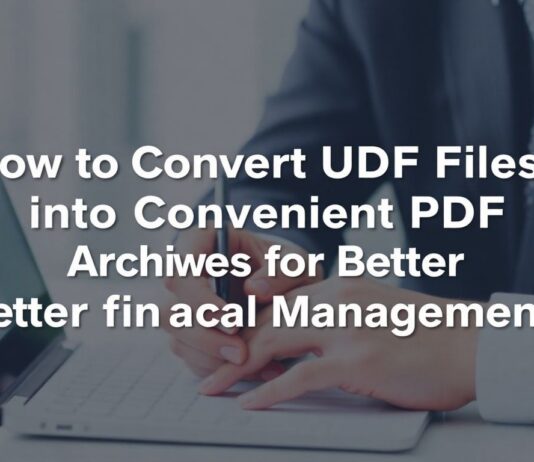 Så Omvandlar Du UDF-filer till Smidiga PDF-arkiv för Bättre Ekonomihantering How to Convert UDF Files into Convenient PDF Archives for Better Financial Management